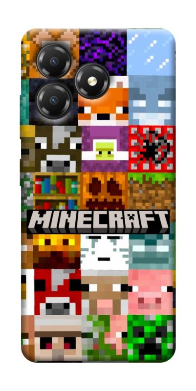 Чохол itsPrint Minecraft collage для ZTE Blade A36, ігри, купити оптом з доставкою