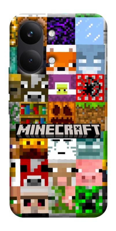 Чохол itsPrint Minecraft collage для Xiaomi Poco X8 Pro Max, ігри, купити оптом з доставкою