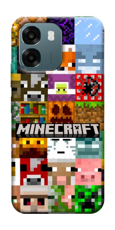 Чохол itsPrint Minecraft collage для Oppo A6, ігри, купити оптом з доставкою