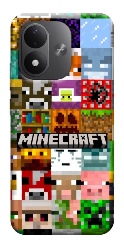 Чехол itsPrint Minecraft collage для Xiaomi Redmi Note 17, игры, купить оптом с доставкой