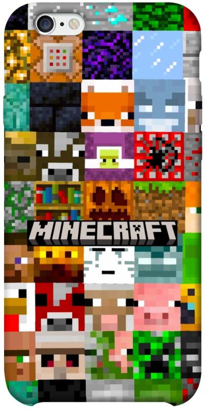 Чехол itsPrint Minecraft collage для Apple iPhone 6/6s plus (5.5"), игры, купить оптом с доставкой