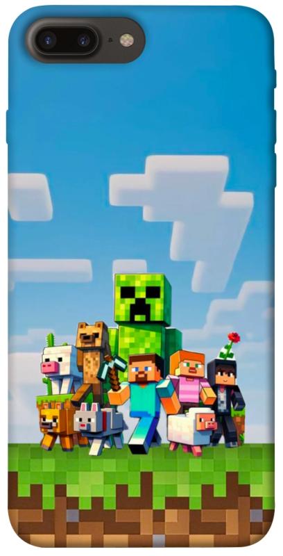 Чехол itsPrint Block Adventure для Apple iPhone 7 plus / 8 plus (5.5"), игры, купить оптом с доставкой