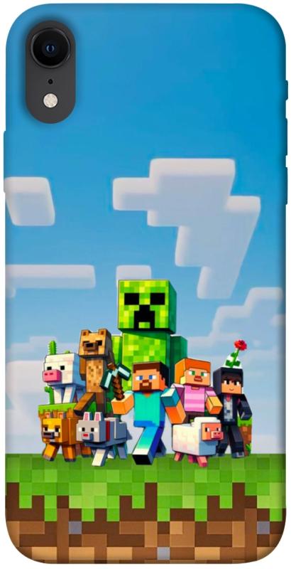 Чехол itsPrint Block Adventure для Apple iPhone XR (6.1"), игры, купить оптом с доставкой