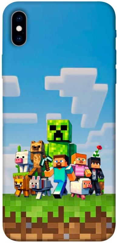 Чехол itsPrint Block Adventure для Apple iPhone XS Max (6.5"), игры, купить оптом с доставкой