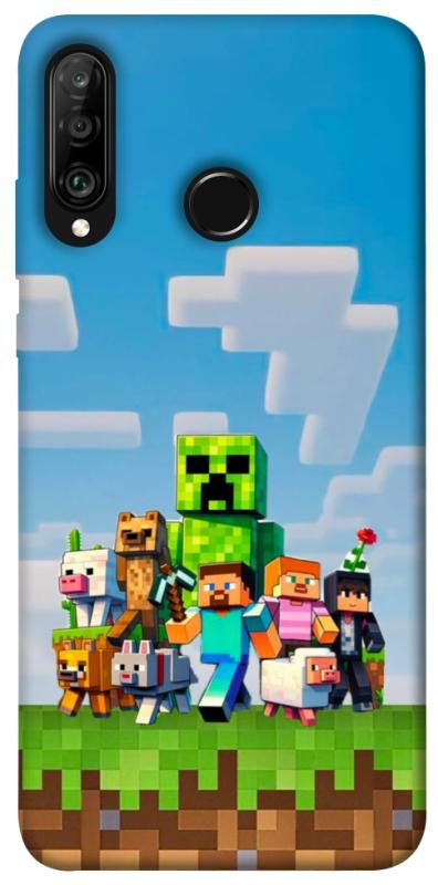 Чехол itsPrint Block Adventure для Huawei P30 lite, игры, купить оптом с доставкой