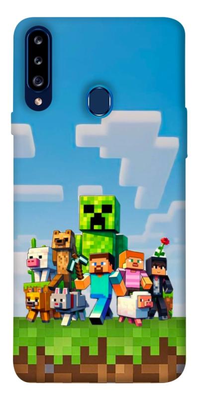 Чехол itsPrint Block Adventure для Samsung Galaxy A20s, игры, купить оптом с доставкой