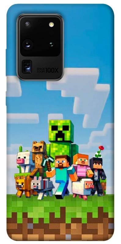 Чехол itsPrint Block Adventure для Samsung Galaxy S20 Ultra, игры, купить оптом с доставкой