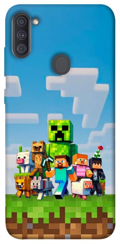 Чехол itsPrint Block Adventure для Samsung Galaxy A11, игры, купить оптом с доставкой