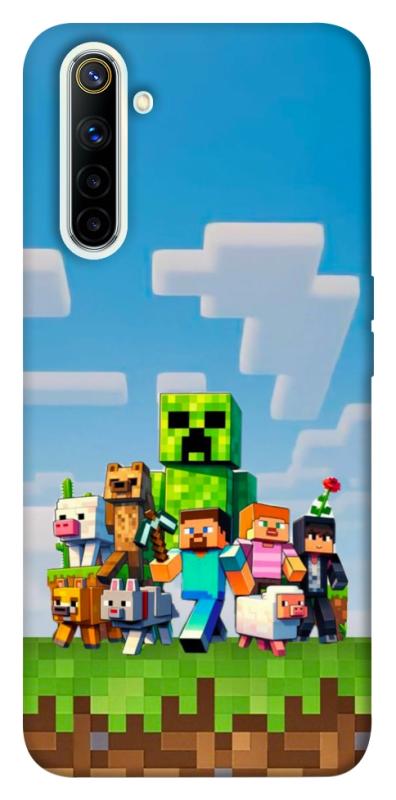 Чехол itsPrint Block Adventure для Realme 6, игры, купить оптом с доставкой