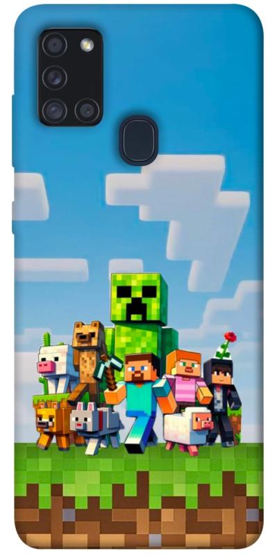 Чехол itsPrint Block Adventure для Samsung Galaxy A21s, игры, купить оптом с доставкой