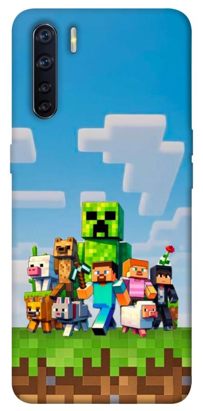 Чехол itsPrint Block Adventure для Oppo A91, игры, купить оптом с доставкой
