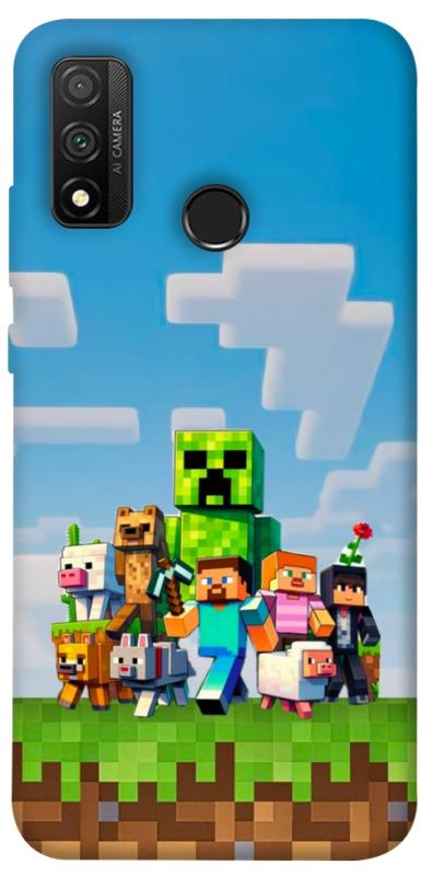Чехол itsPrint Block Adventure для Huawei P Smart (2020), игры, купить оптом с доставкой