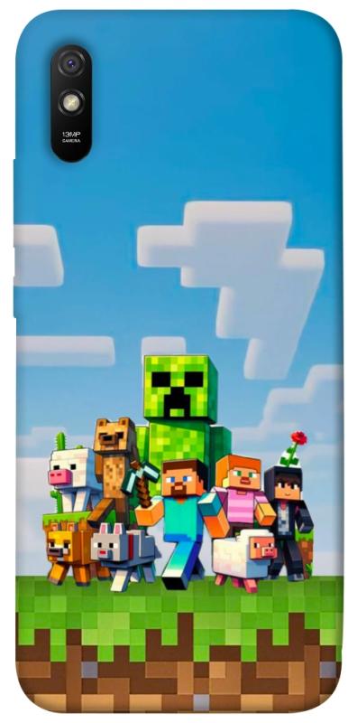 Чехол itsPrint Block Adventure для Xiaomi Redmi 9A, игры, купить оптом с доставкой