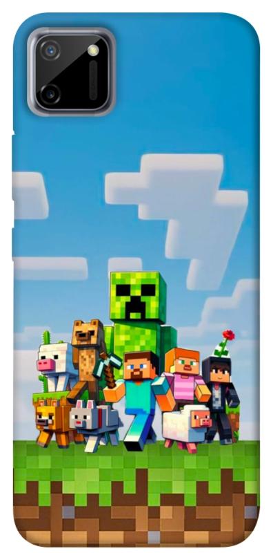 Чехол itsPrint Block Adventure для Realme C11, игры, купить оптом с доставкой