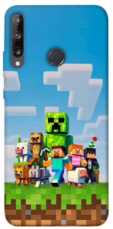 Чехол itsPrint Block Adventure для Huawei P40 Lite E / Y7p (2020), игры, купить оптом с доставкой