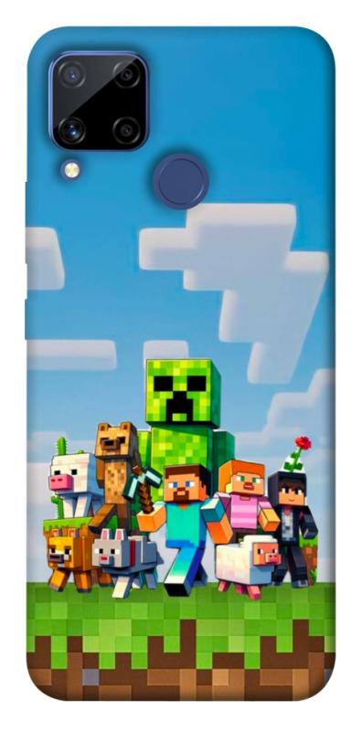 Чехол itsPrint Block Adventure для Realme C15, игры, купить оптом с доставкой