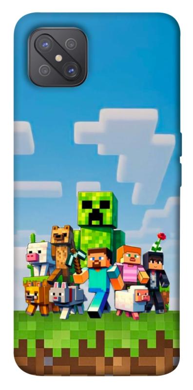 Чехол itsPrint Block Adventure для Oppo A92s, игры, купить оптом с доставкой