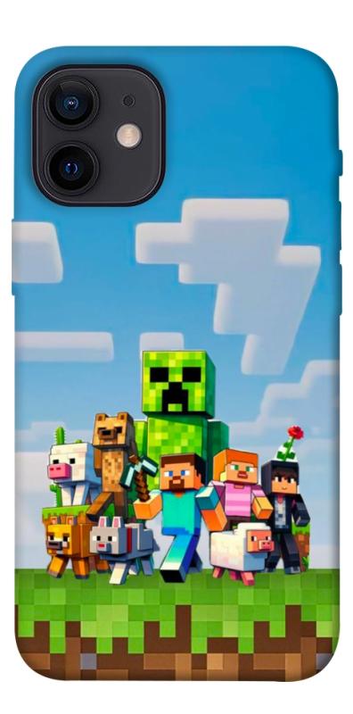 Чехол itsPrint Block Adventure для Apple iPhone 12 mini (5.4"), игры, купить оптом с доставкой
