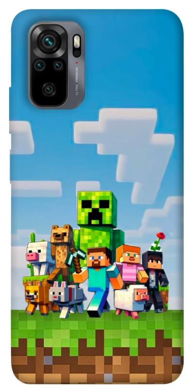 Чехол itsPrint Block Adventure для Xiaomi Redmi Note 10 / Note 10s, игры, купить оптом с доставкой