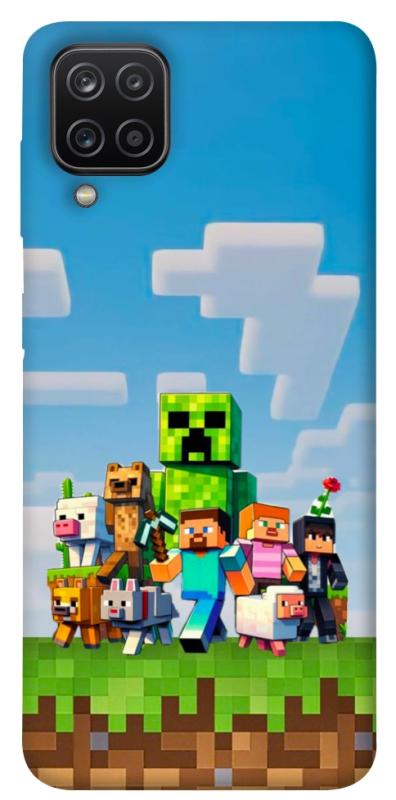 Чехол itsPrint Block Adventure для Samsung Galaxy A12, игры, купить оптом с доставкой