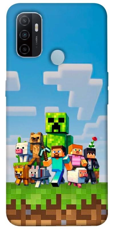 Чехол itsPrint Block Adventure для Oppo A53 / A32 / A33, игры, купить оптом с доставкой