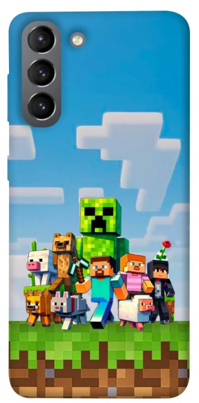 Чехол itsPrint Block Adventure для Samsung Galaxy S21, игры, купить оптом с доставкой