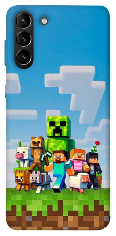 Чехол itsPrint Block Adventure для Samsung Galaxy S21+, игры, купить оптом с доставкой
