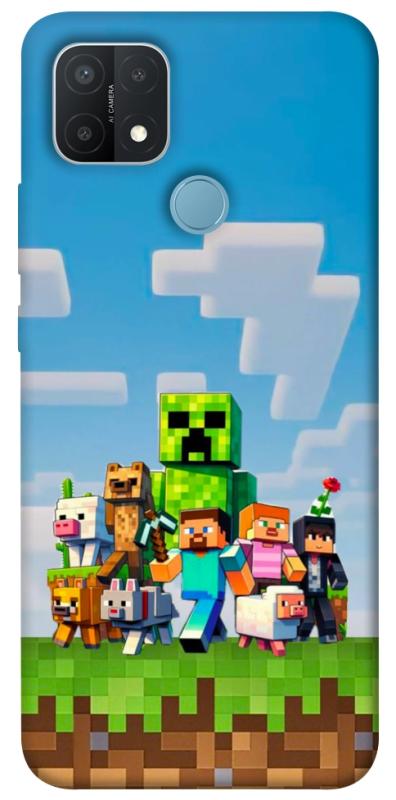 Чехол itsPrint Block Adventure для Oppo A15s / A15, игры, купить оптом с доставкой