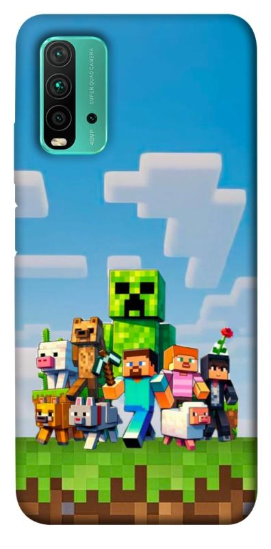 Чехол itsPrint Block Adventure для Xiaomi Redmi Note 9 4G / Redmi 9 Power / Redmi 9T, игры, купить оптом с доставкой