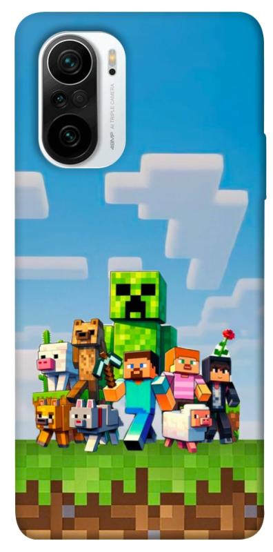 Чехол itsPrint Block Adventure для Xiaomi Redmi K40 / K40 Pro / K40 Pro+ / Poco F3, игры, купить оптом с доставкой