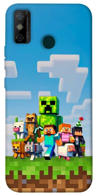Чехол itsPrint Block Adventure для TECNO Spark 6 Go, игры, купить оптом с доставкой