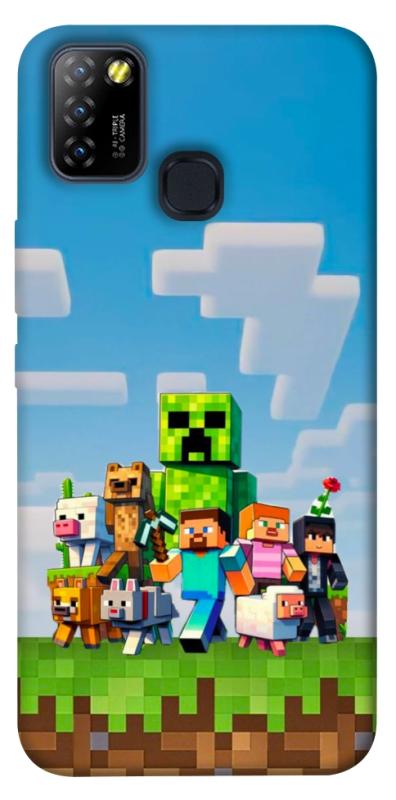 Чехол itsPrint Block Adventure для Infinix Hot 10 Lite, игры, купить оптом с доставкой