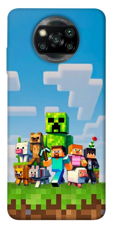 Чехол itsPrint Block Adventure для Xiaomi Poco X3 NFC / Poco X3 Pro, игры, купить оптом с доставкой