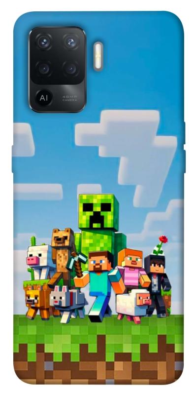 Чехол itsPrint Block Adventure для Oppo Reno 5 Lite, игры, купить оптом с доставкой