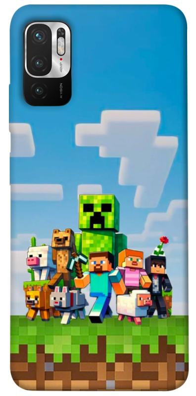 Чехол itsPrint Block Adventure для Xiaomi Redmi Note 10 5G, игры, купить оптом с доставкой