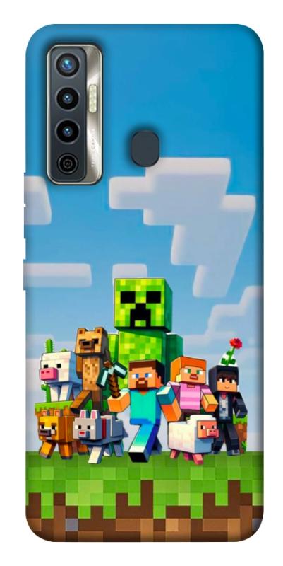 Чохол itsPrint Block Adventure для TECNO Camon 17 Pro, ігри, купити оптом з доставкою