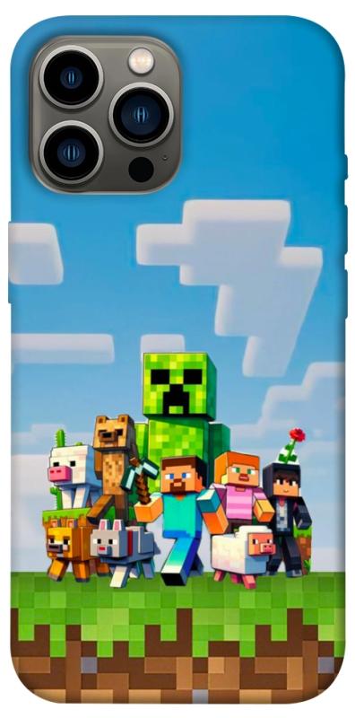 Чехол itsPrint Block Adventure для Apple iPhone 13 Pro Max (6.7"), игры, купить оптом с доставкой