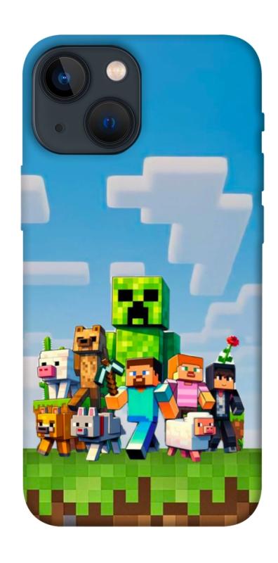 Чехол itsPrint Block Adventure для Apple iPhone 13 mini (5.4"), игры, купить оптом с доставкой