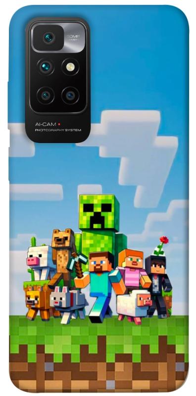 Чехол itsPrint Block Adventure для Xiaomi Redmi 10, игры, купить оптом с доставкой