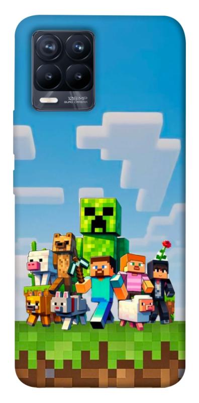 Чохол itsPrint Block Adventure для Realme 8, ігри, купити оптом з доставкою