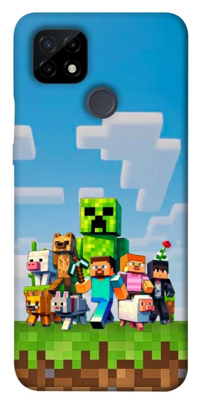 Чехол itsPrint Block Adventure для Realme C21, игры, купить оптом с доставкой