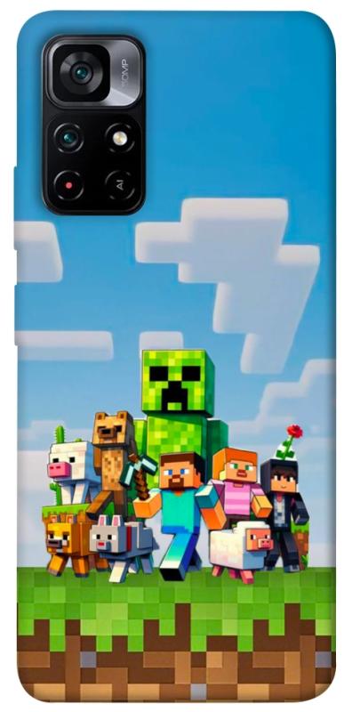 Чехол itsPrint Block Adventure для Xiaomi Poco M4 Pro 5G, игры, купить оптом с доставкой