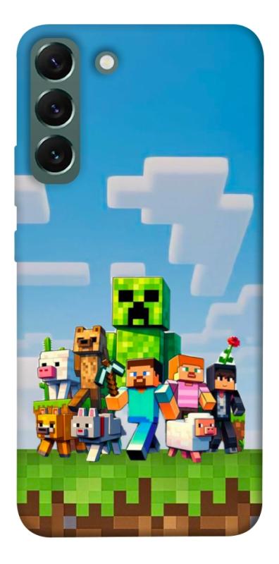 Чехол itsPrint Block Adventure для Samsung Galaxy S22+, игры, купить оптом с доставкой
