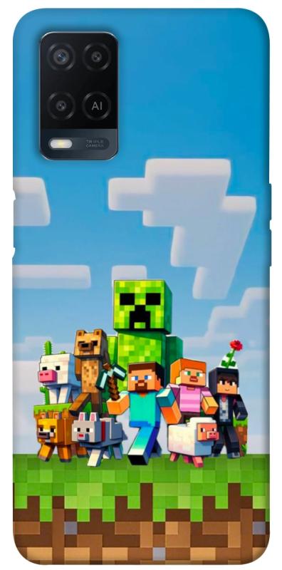 Чехол itsPrint Block Adventure для Oppo A16s / A16, игры, купить оптом с доставкой