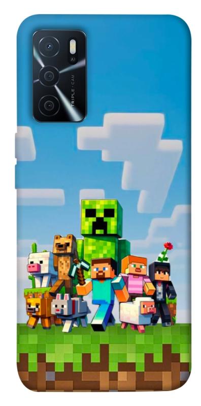 Чехол itsPrint Block Adventure для Oppo A16s / A16, игры, купить оптом с доставкой
