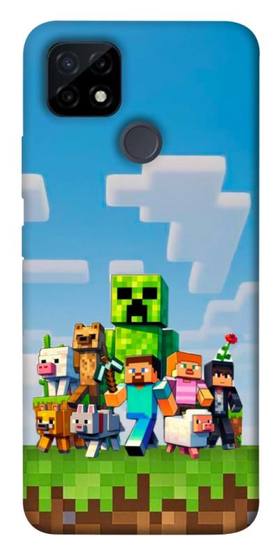 Чехол itsPrint Block Adventure для Realme C21Y, игры, купить оптом с доставкой