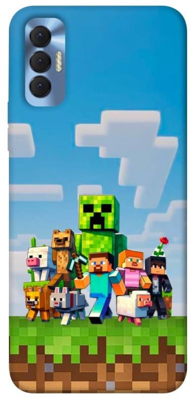 Чехол itsPrint Block Adventure для TECNO Spark 8P, игры, купить оптом с доставкой