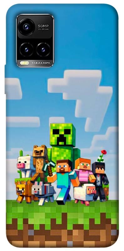 Чехол itsPrint Block Adventure для Vivo Y21 / Y33s, игры, купить оптом с доставкой