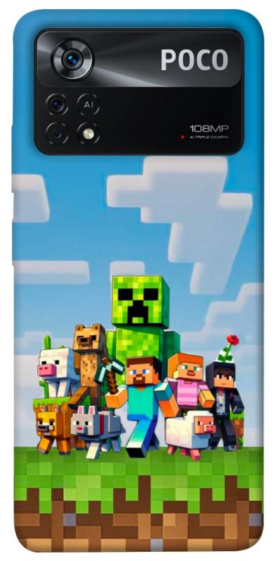 Чехол itsPrint Block Adventure для Xiaomi Poco X4 Pro 5G, игры, купить оптом с доставкой