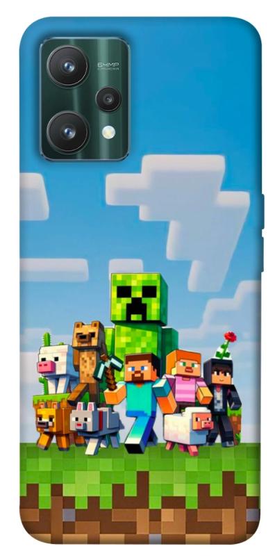 Чехол itsPrint Block Adventure для Realme 9 Pro, игры, купить оптом с доставкой